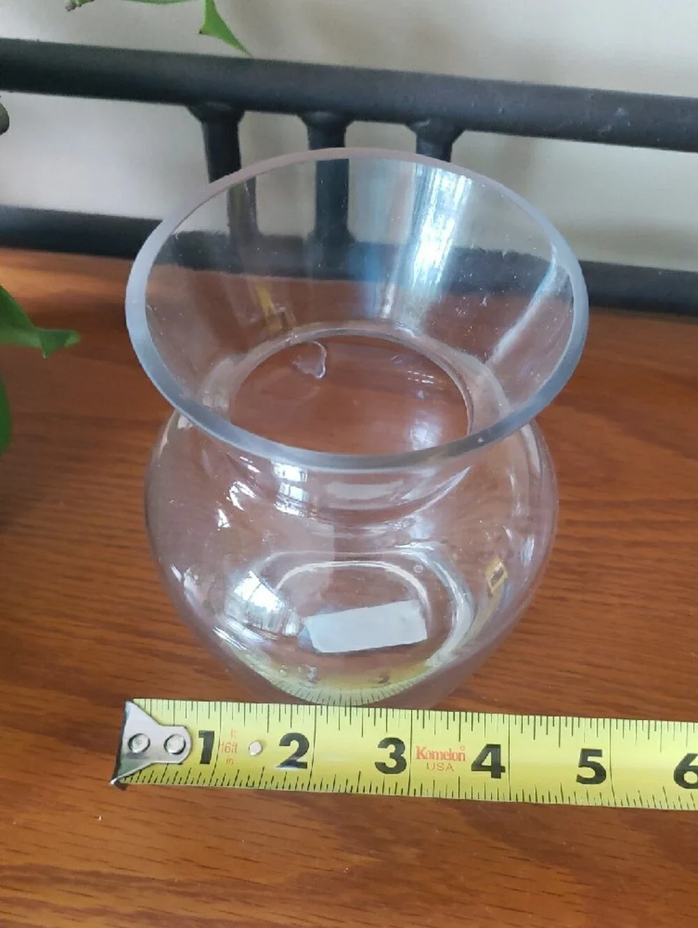 HTC Clear Glass Bulb Vase - 6